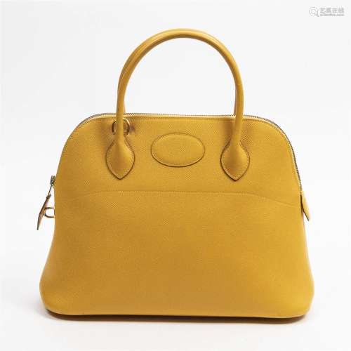 Hermes Vintage Yellow Epsom Leather Bolide 31