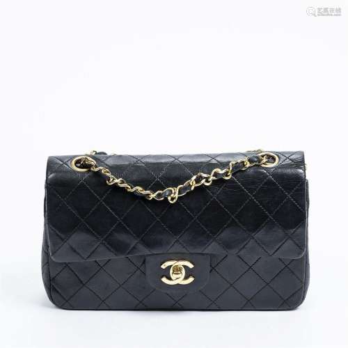 Chanel Black Quilted Leather Small Classic Double Flap