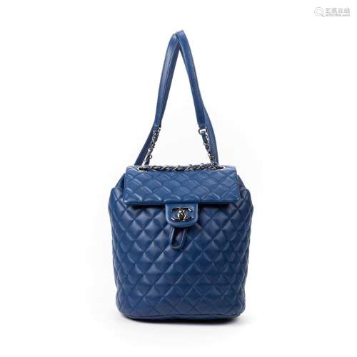 Chanel Navy Quilted Leather Urban Spirit Small Backpack