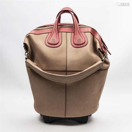 Givenchy Beige and Pink Calfskin Nightingale Trolley