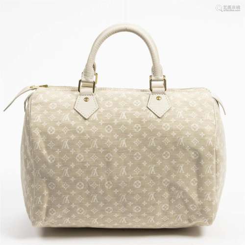 Louis Vuitton Beige Idylle Mini Lin Croisette Speedy 30