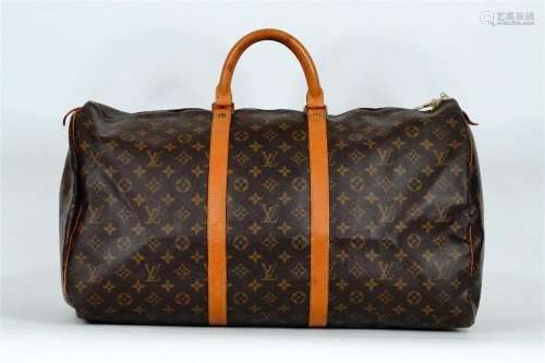 Louis Vuitton Monogram Canvas Keepall 55 Duffel Bag