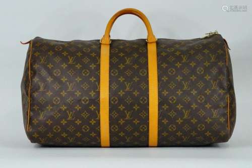 Louis Vuitton Monogram Canvas Keepall 55 Duffel Bag