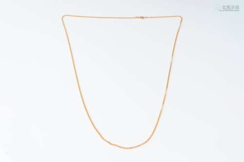 An 18 carat yellow gold necklace, 20th C.
