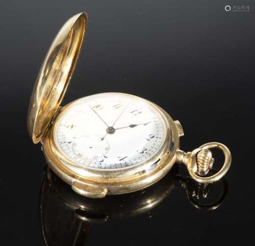 Montre de gousset savonnette à sonnerie aux quarts faisant C...