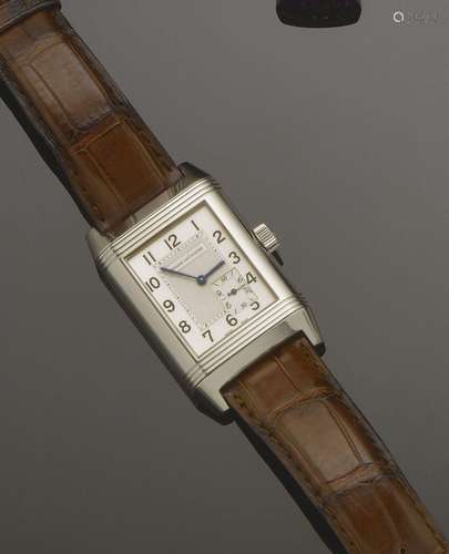 JAEGER LeCOULTRE<br />
Montre en acier, modèle "Reverso...