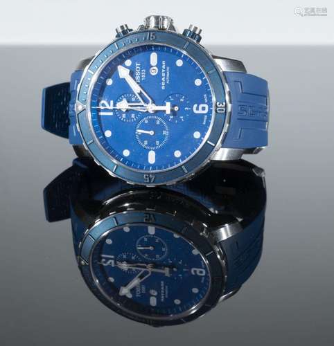 TISSOT<br />
Montre Chronographe en acier, modèle "Seas...