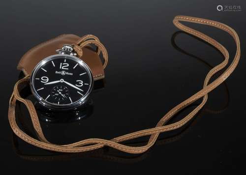 BELL & ROSS<br />
Montre de gousset en acier, modèle &qu...