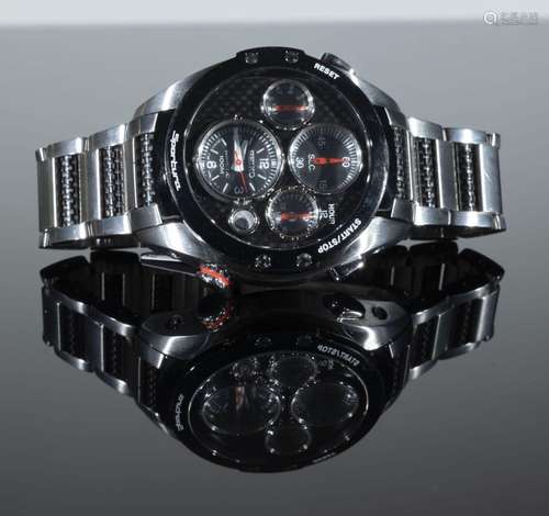 SEIKO<br />
Montre Chronographe en acier, collection "S...