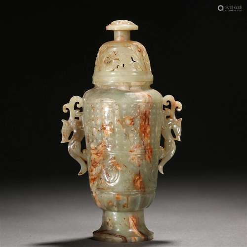 A Chinese Carved Jade Vase