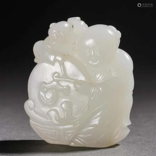 A Chinese White Jade Carving