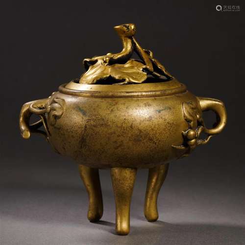 A Chinese Bronze Incense Burner