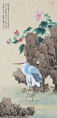 A Chinese Scroll Painting By Xie Zhiliu