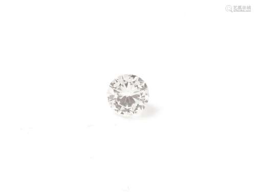 Diamant rond brillanté sur papier. Poids du diamant: 1.32 ct...