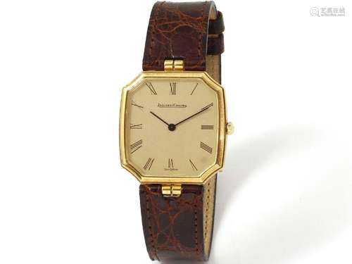 JAEGER LECOULTRE. Montre bracelet d'homme en or 750 millième...