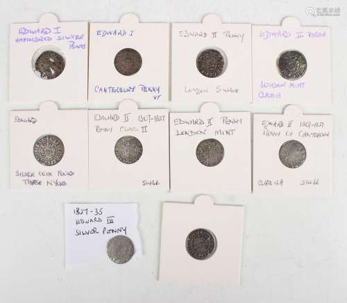 A small collection of early English hammered coinage, includ...