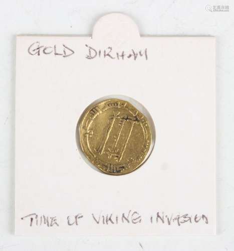 An al-Mansur gold dinar.