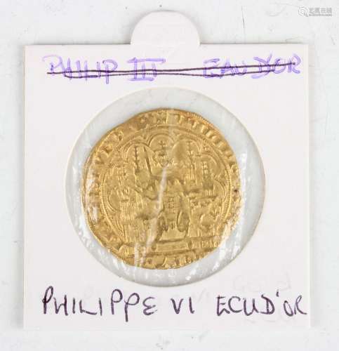 A France Philippe VI gold écu d'or.