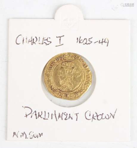 A Charles I gold crown, mintmark sun.