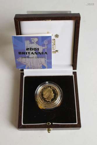 An Elizabeth II Royal Mint gold proof Britannia twenty-five ...