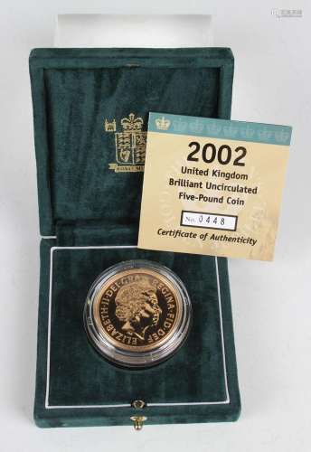 An Elizabeth II Royal Mint gold proof Brilliant Uncirculated...