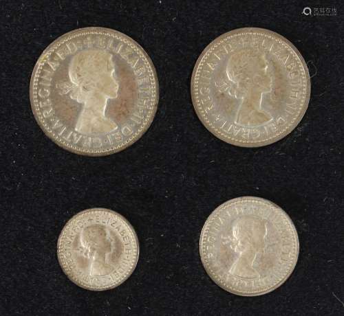 An Elizabeth II Maundy four-coin set 1979, cased.