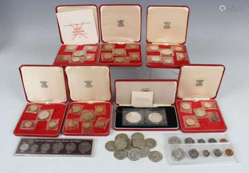 A small group of various 20th century world commemorative co...