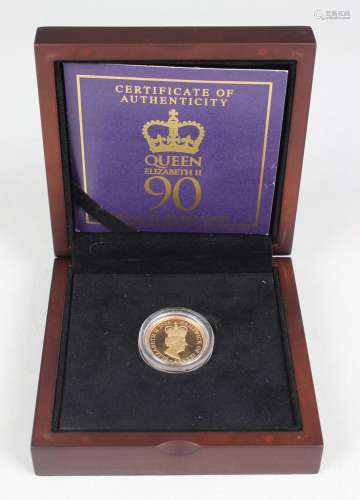 A Bailiwick of Guernsey gold one pound coin commemorating El...
