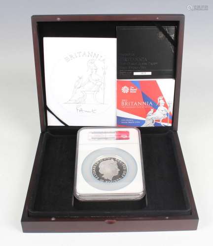 An Elizabeth II Royal Mint five-ounce silver proof first-str...