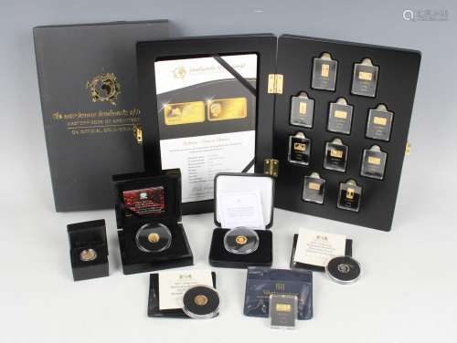 An MDM Landmarks of the World gold ten-ingot collector's set...