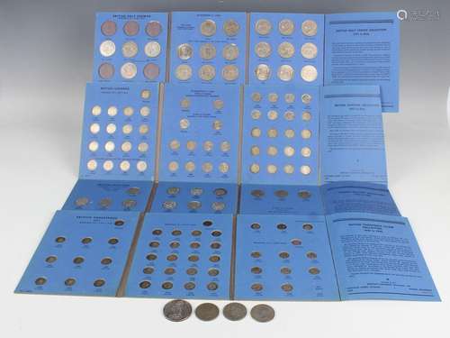 A collection of pre-1947 silver coinage within Whitman-style...