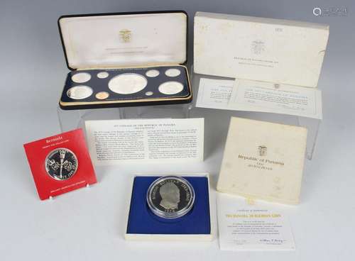 A Franklin Mint Republic of Panama silver twenty balboas 197...