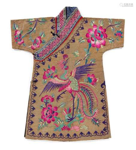 SOMPTUEUSE ROBE DE FEMME.Chine, probablement pour le Tibet, ...