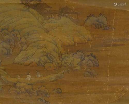 PEINTURE ANONYME.Chine, dynastie Ming, 34,5 × 42,3 cm.Encre ...