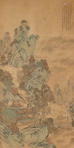 PEINTURE RURALE D'APRÈS QIU YING (env. 1494-1551/52).Chine, ...