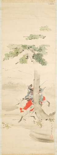 ROULEAU À SUSPENDRE DE KIKUCHI YOSAI (1781-1878).Japon