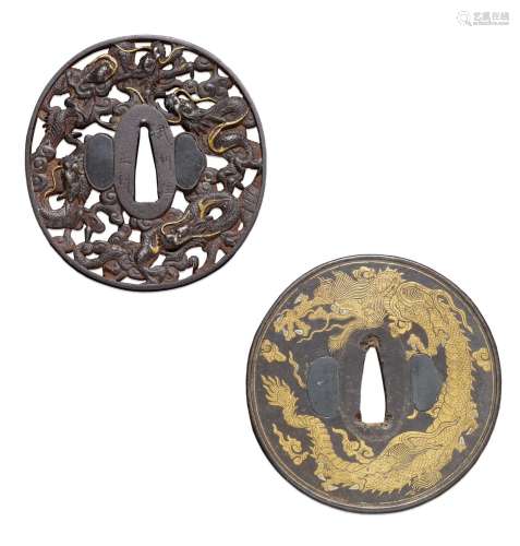 DEUX TSUBA.Japon