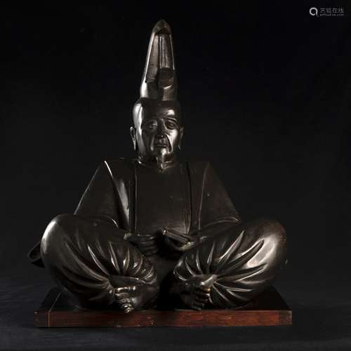 Scultura in bronzo raffigurante Uesugi Shigefusa