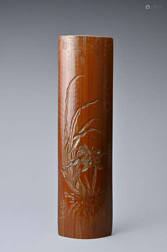 A CHINESE BAMBOO WRIST REST, QING DYNASTY, 18TH CENTURY