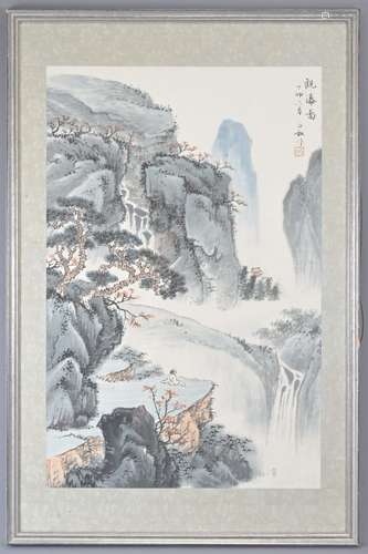 A CHINESE WATERCOLOUR PAINTING, DATED 1987