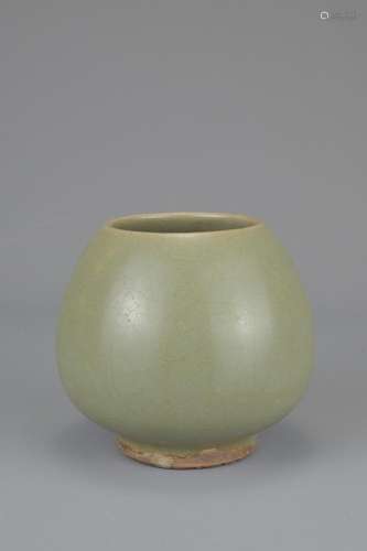 A CHINESE JUN WARE TYPE LOTUS BUD JAR