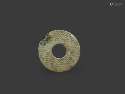 An interesting Ceramic Bi Disc, Tang Dynasty or earlier唐或更...