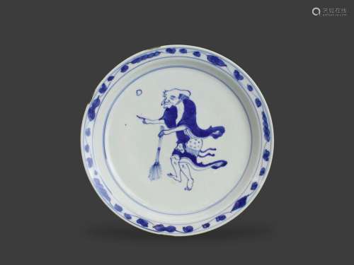 A Blue and White Ko-Sometsuke style Dish, 17th/18th Century ...