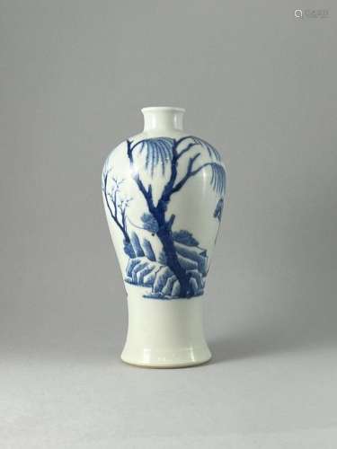 A Blue and White Meiping with Figures, 19th/20th century 19/...
