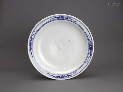 A Blue and White Jardiniere Stand, Late 19th century 19世纪晚...