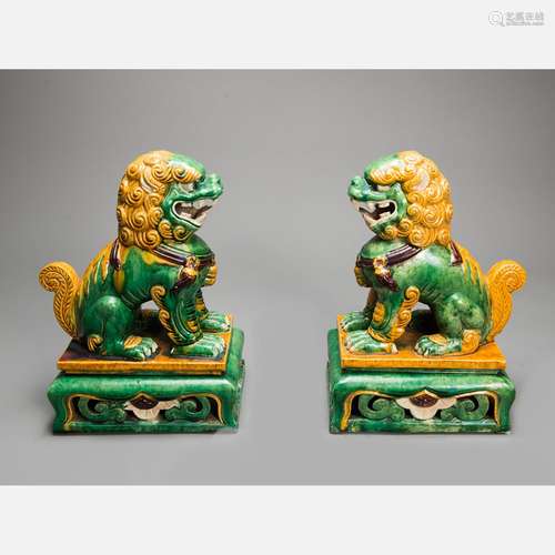 Pair of Chinese Lions