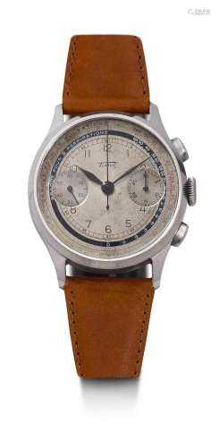 Tissot, grand et très rare chronographe de médecin, 1939.Aci...