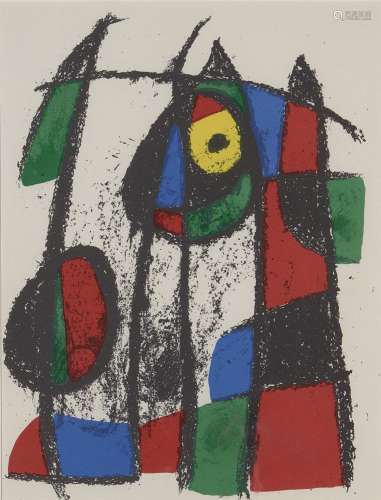 Joan Miro, <br />
Spanish 1893–1983, <br />
<br />
Lithograp...