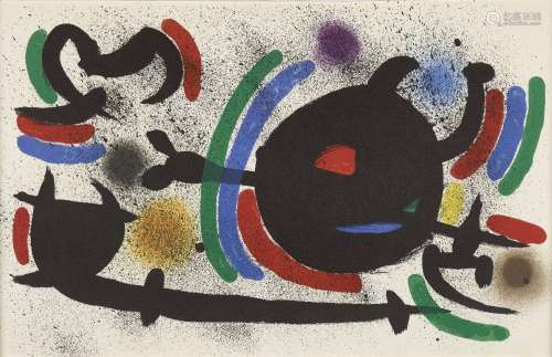 Joan Miro, <br />
Spanish 1893–1983, <br />
<br />
lithograp...