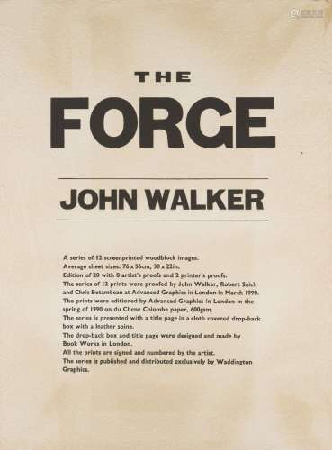 John Walker, <br />
British b.1939- <br />
<br />
The Forge,...